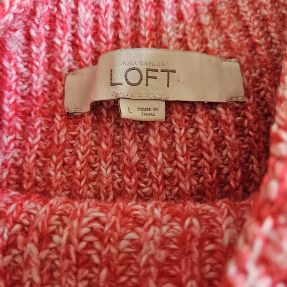 Loft Women's Salmon Pink Sweater - Picture 3 of 13